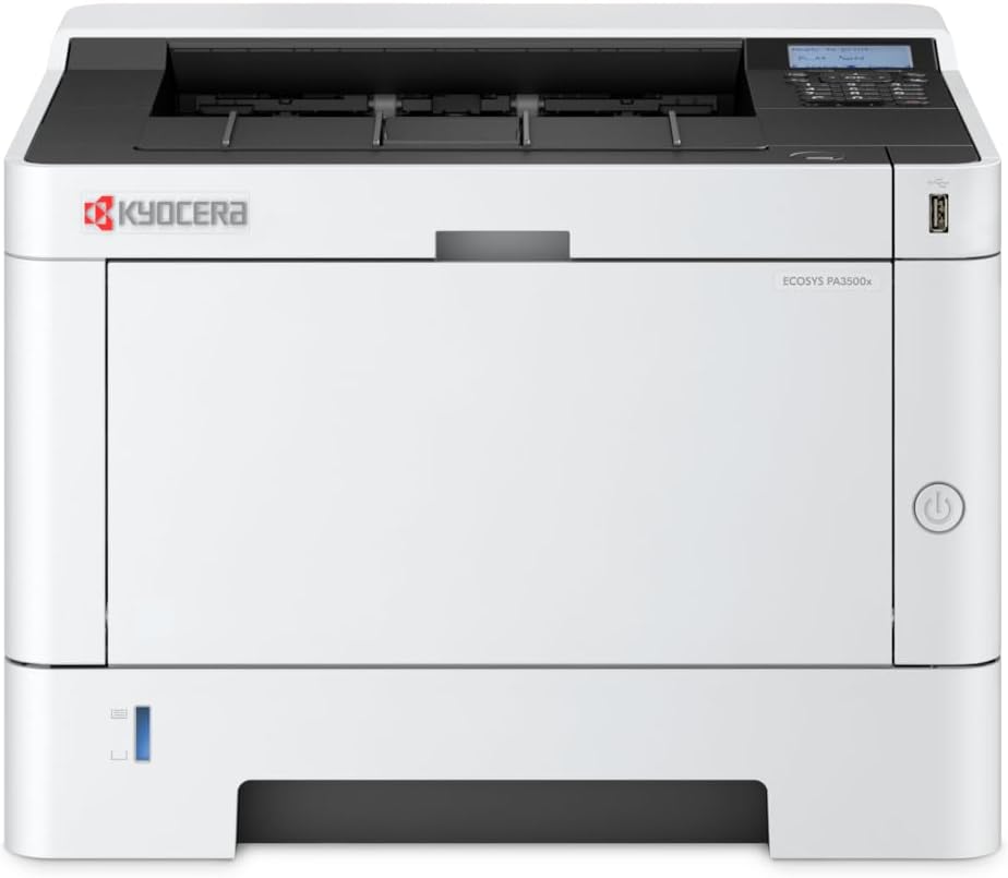 Kyocera ECOSYS PA3500x Monochrom Laserdrucker - Bis zu 35 Seiten pro Minute - Ethernet USB Duplex und Mobile Print - Kompakter Bürodrucker in Schwarz Weiß