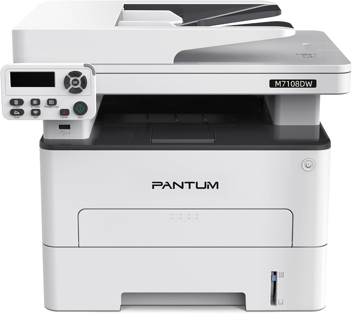 PANTUM M7108DW Multifunktionsdrucker - Monochrom Lasergerät mit ADF - WLAN Ethernet NFC USB und Auto Duplex - 33 Seiten pro Minute mit Startertoner