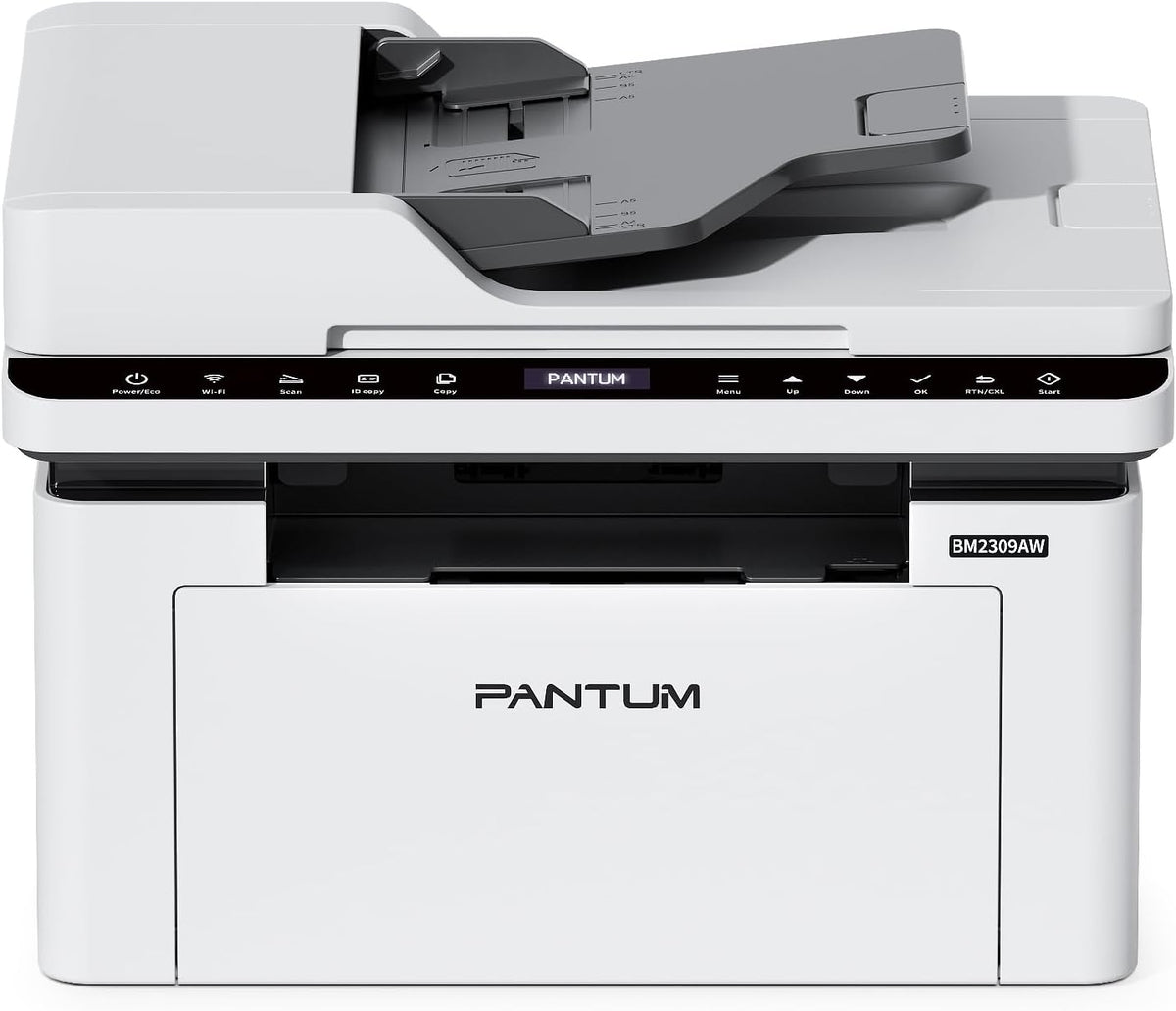 PANTUM BM2309AW Multifunktions Laserdrucker - DIN A4 Schwarzweißdruck bis 20 Seiten pro Minute - WLAN USB und automatischer Dokumenteneinzug - 3 in 1 Gerät mit Startertoner