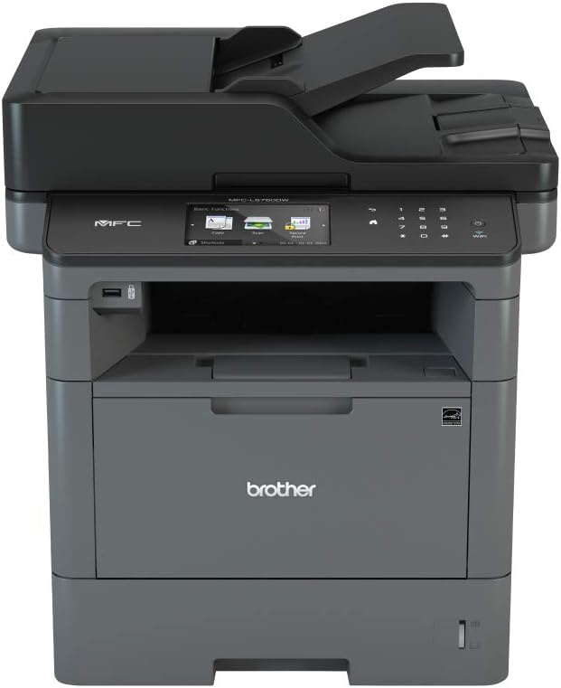 Brother MFC L5750DW Multifunktions Laserdrucker - Schwarzweißdruck bis 40 Seiten pro Minute - WLAN Netzwerk USB und Fax - Überholtes Gerät zum Drucken Scannen und Kopieren