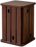Quadratische Stapelhocker im 4er Set - 33,4 x 33,4 x 46 cm ohne Rückenlehne - Mit Grifföffnungen zum Anheben - Für Esszimmer Küche und Balkon