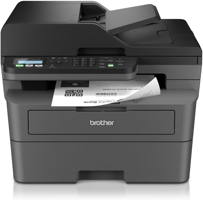 Brother MFC-L2827DW Multifunktionsdrucker - 4 in 1 Monochrom Laserdrucker mit WLAN und Fast Ethernet - USB und 2-zeiliges Display - 32 Seiten pro Minute