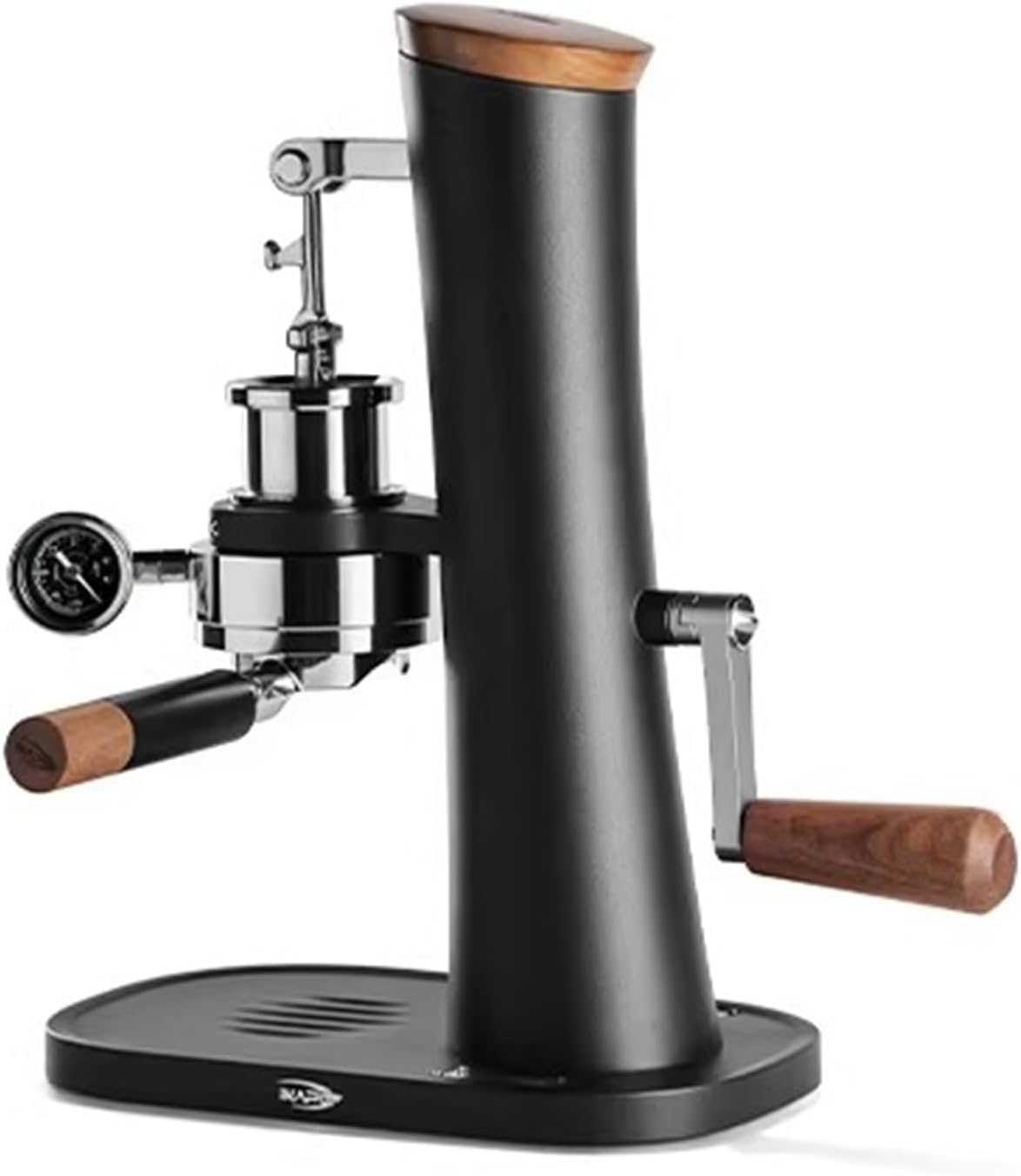 Vituord Manuelle Espressomaschine - Mechanische Kaffeemaschine mit Vorbrühfunktion - Manometer und 58 mm Siebträger Aufnahme - Schwarz ohne elektrischen Betrieb