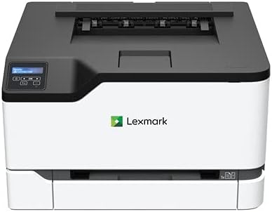Lexmark CS331dw Farblaserdrucker - Kompaktes Einfunktionsgerät in Schwarz Weiß - Ethernet für vernetzte Arbeitsplätze - 24 Farb und Schwarzweißseiten pro Minute