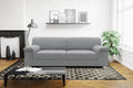 DOMO Collection Jamie Sofa 2 Sitzer - Graue Kuschelcouch für kleine Wohnbereiche - Bis 200 kg belastbar mit 9 cm hohen Beinen - 190 x 80 x 72 cm