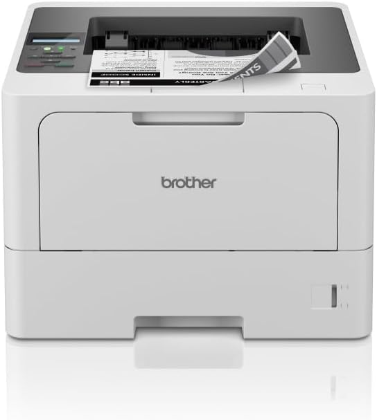 Brother HL L5210DW Monochrom Laserdrucker - DIN A4 mit 1200 x 1200 dpi - Bis zu 48 Seiten pro Minute und 250 Blatt Kassette - WLAN LAN USB und Duplexdruck