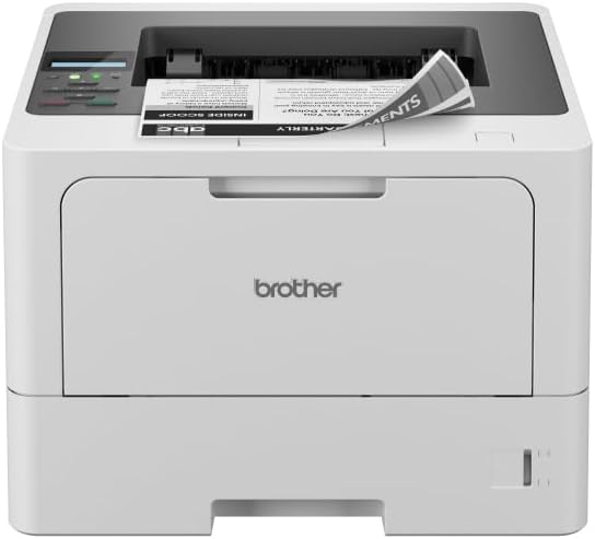 Brother HL-L5210DN Monochrom Laserdrucker - Grau für schnelle A4 Dokumente - Ethernet und USB für vernetzte Arbeitsplätze - 48 Seiten pro Minute