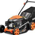 FUXTEC FX RM4646ECO Benzin Rasenmäher - 46 cm Schnittbreite mit 3,5 PS und 146 ccm - 3in1 mit Mulchfunktion Heckauswurf - 50 L Fangkorb