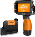 KP008 Tragbarer Handdrucker - Druckhöhe bis 25 mm mit 10 Komma 9 cm Touchscreen - 72 ml schnelltrocknende Tintenpatrone - Für Barcodes Logos und Kennzeichnungen