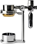 Pneumatische Espressomaschine 58 mm - Edelstahl Kaffeemaschine mit 9 bar Extraktionsdruck - Manometer und Überdruckventil - Für Zuhause Camping und Reisen