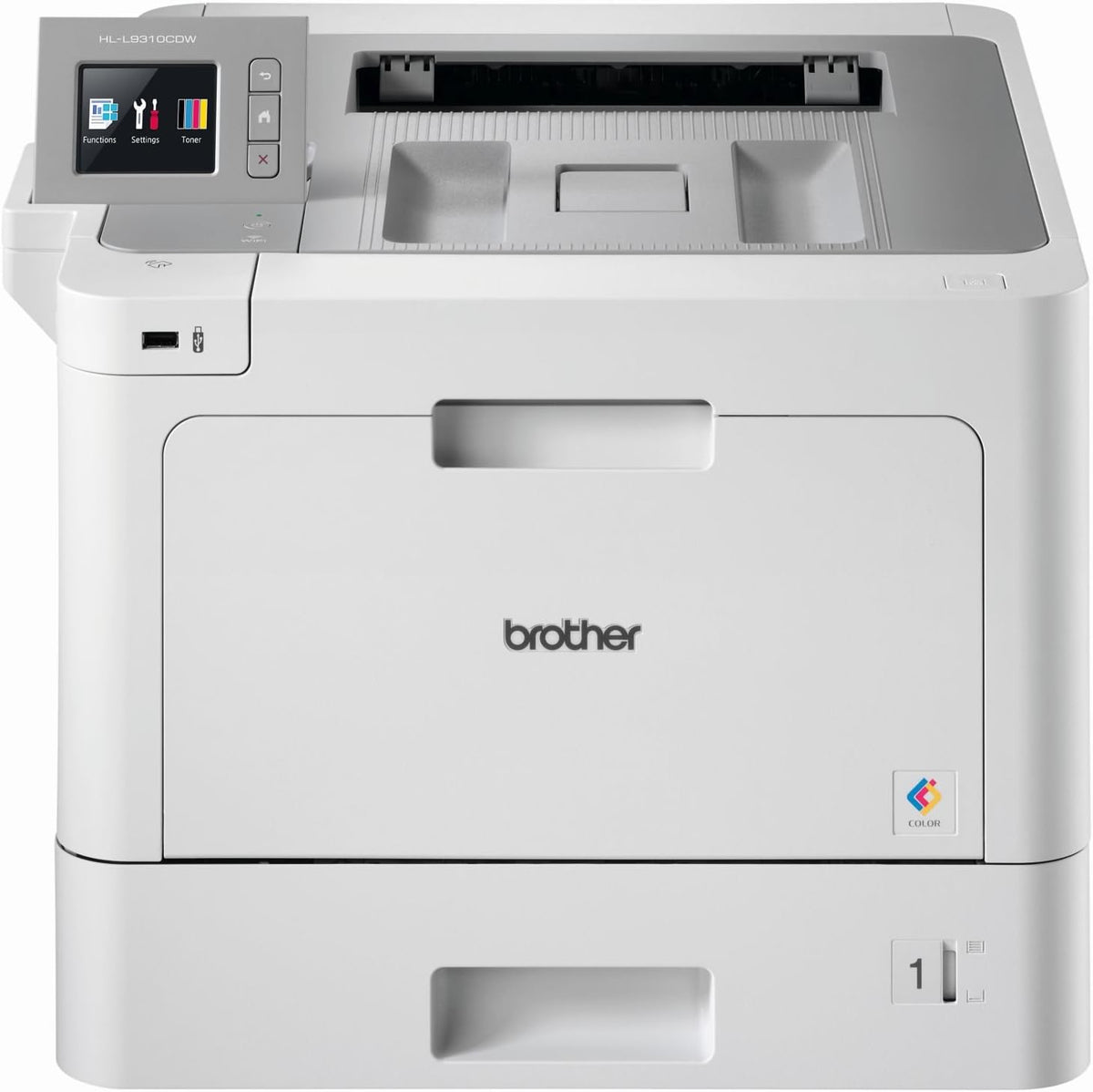 Brother HL-L9310CDW Farblaserdrucker - Weiß Grau mit WLAN Gigabit LAN USB und NFC - Duplexdruck mit 2400 x 600 dpi - 31 Seiten pro Minute