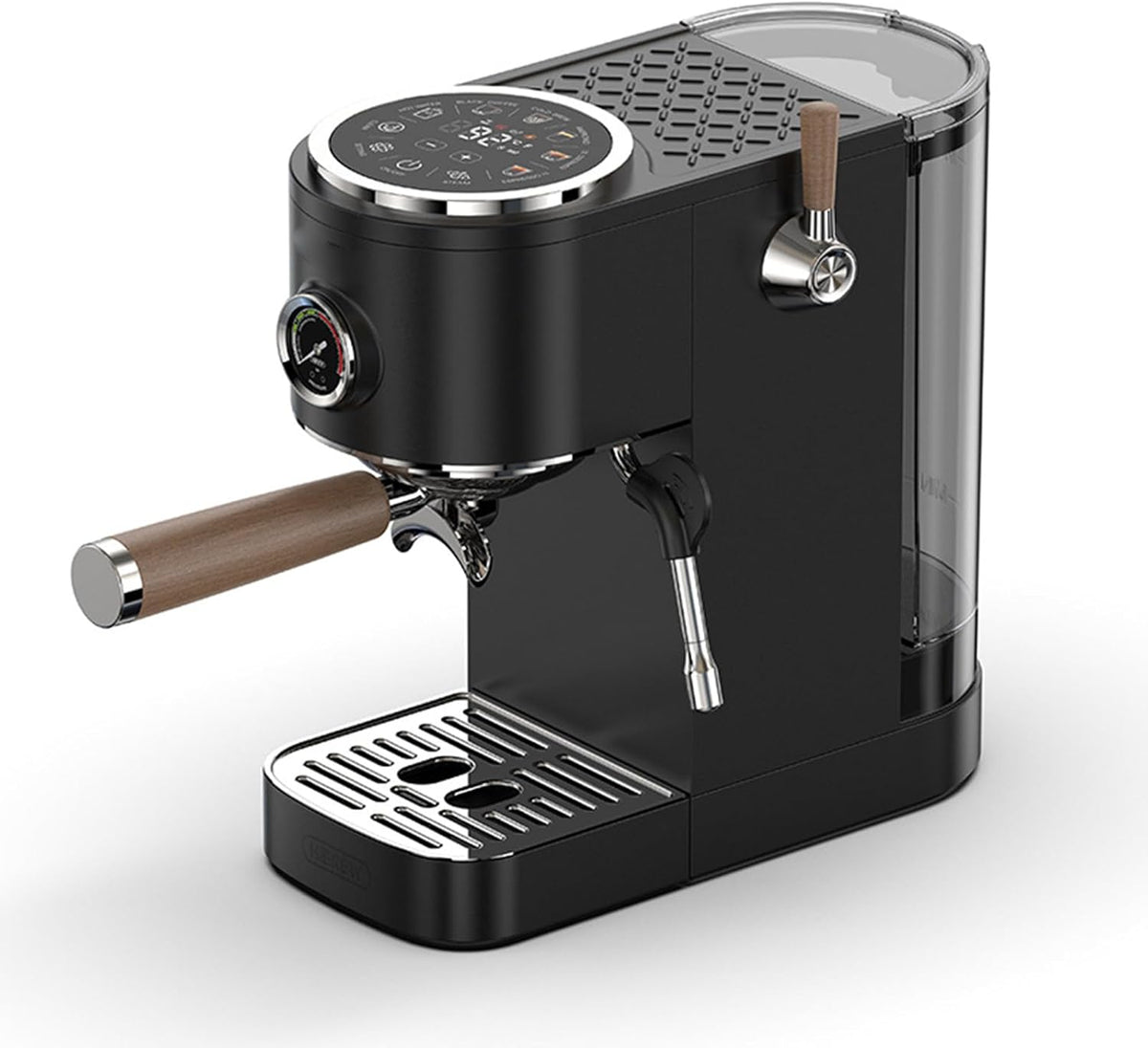 Halbautomatische Espressomaschine mit Doppelboiler - 20 bar und 2100 Watt Leistung - Integrierte Kaffeemühle mit Kaltbrühfunktion - Für Heim Baristas und Kaffeespezialitäten