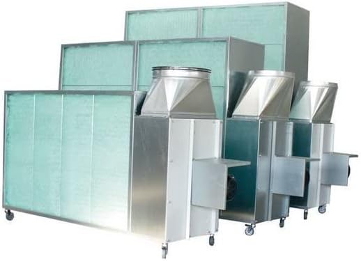 MST DESIGN Mobile Farbnebelabsauganlage - Spritzwand für Lackierarbeiten - Arbeitsbereich 2600 x 1500 x 600 mm - Mobile Absaugwand für Farbnebel in Werkstatt und Lackierbereich
