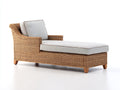 Sonnenliege-Rattan-Teakholz-188 x 76 x 80 cm-Braun-Grau-Modernes Lounge-Design