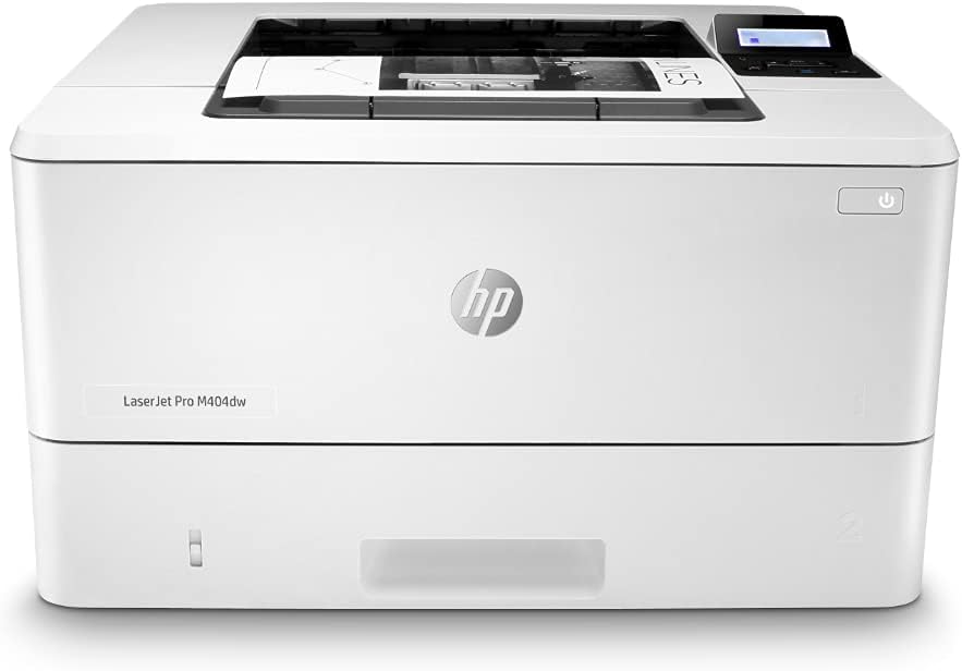 HP LaserJet Pro M404dw Monochrom Laserdrucker - Weiß mit WLAN LAN USB und AirPrint - Duplexdruck und 350 Blatt Papierfach - 40 Seiten pro Minute
