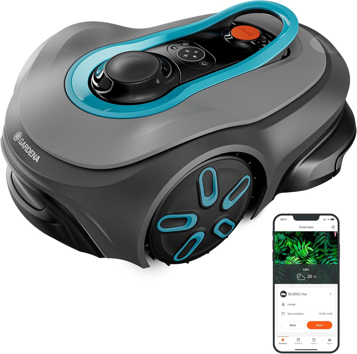 Gardena smart SILENO Free 750 Mähroboter - Ohne Begrenzungskabel für Flächen bis 750 Quadratmeter - LONA Intelligence und App Steuerung - Leiser automatischer Rasenmäher 2025