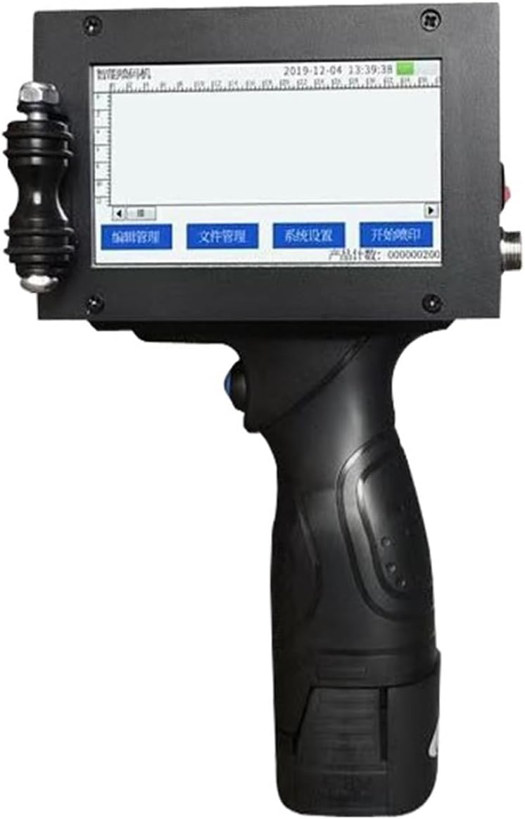 Handheld Tintenstrahldrucker - Tragbare Codiermaschine mit Bluetooth - Farbdruck für Logo Chargencode und Kennzeichnung - 30 x 18 x 6 cm für verschiedene Oberflächen