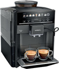 Siemens EQ6 Plus TE654319RW Kaffeevollautomat - 1,7 Liter Tank mit integriertem Display - Selbstreinigungsfunktion für komfortable Pflege - Schwarz für Espresso und Kaffee