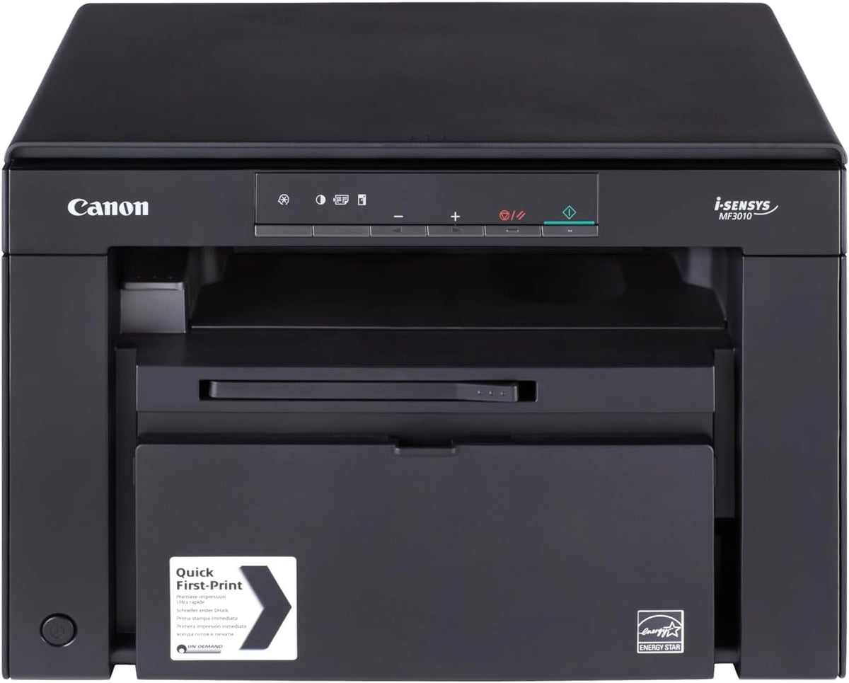 Canon i-SENSYS MF3010 Multifunktionsdrucker - 3 in 1 Monochrom Lasergerät für A4 - WLAN USB und energieeffiziente Bedienung - 18 Seiten pro Minute