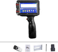 Handheld Tintenstrahldrucker 25,4 mm - Bluetooth mit 24 Sprachen - Für QR Code Barcode Chargencode Datum Nummer Logo und Ablaufdatum - Tragbarer Drucker ohne Tinte