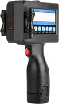 Handheld Tintenstrahldrucker - 25,4 mm Druckhöhe mit einer Patrone - 25 Sprachen für Barcode Chargendatum und Ablaufdatum - Schwarze mobile Codiermaschine