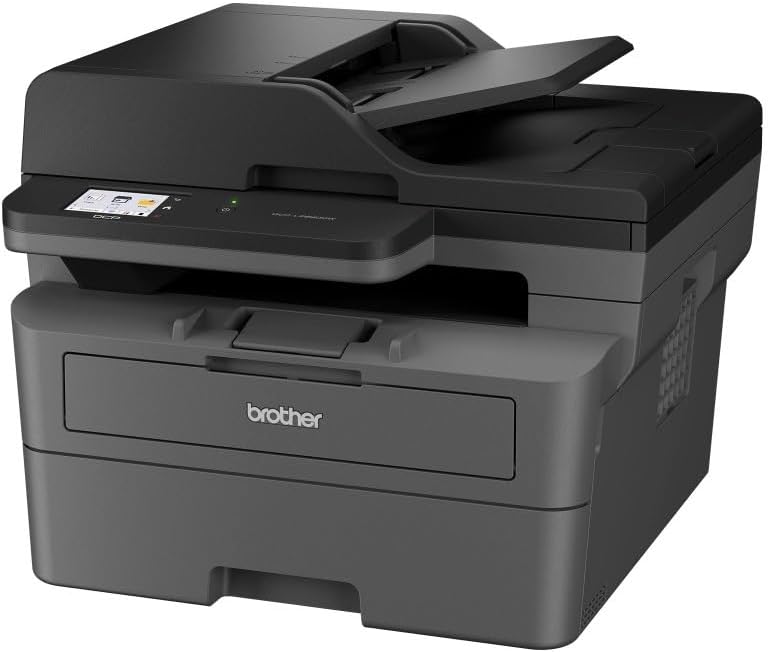 Brother DCP L2665DW Multifunktions Laserdrucker - Schwarzweißdruck bis 34 Seiten pro Minute - WLAN Ethernet USB und 50 Blatt ADF - Drucken Scannen Kopieren und Duplexscan