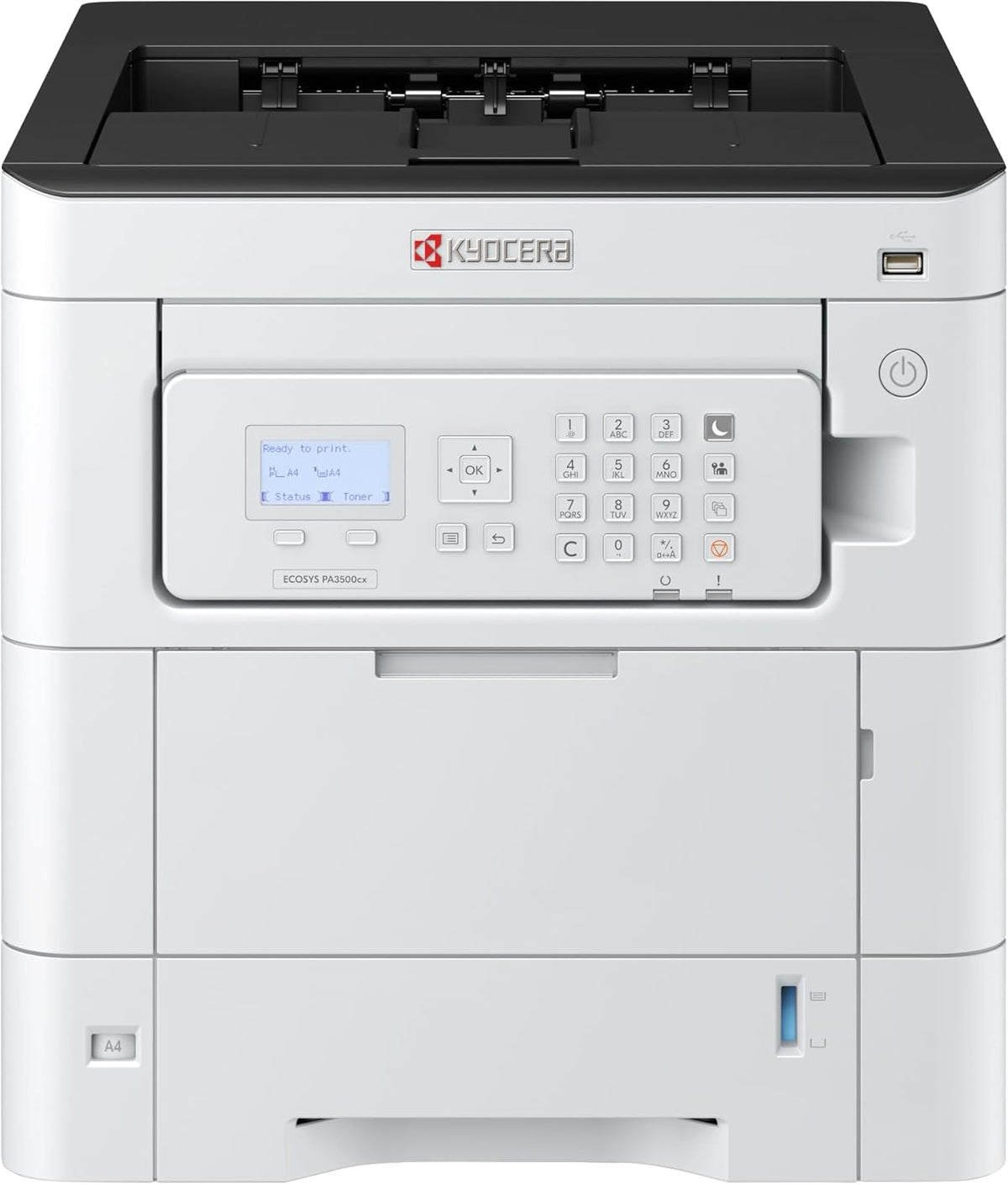 Kyocera ECOSYS PA3500cx Farblaserdrucker - 650 Blatt Papierzufuhr und Duplexeinheit - Gigabit LAN USB und Mobile Print - Professioneller Netzwerkdrucker in Schwarz Weiß