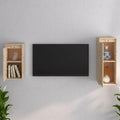 TV Board Braun 60 cm - TV Schrank und Phonomöbel für Mediengeräte - Kompakter Fernsehtisch zur Montage - 60 x 30 x 30 cm für Wohnzimmer