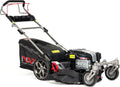 NAX Briggs Stratton 5000S Benzin Rasenmäher - 875Exi Motor mit 190 cm3 und ReadyStart - 56 cm Schnittbreite mit Radantrieb - 75 L Fangkorb Schwarz