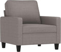 Sofagarnitur mit Fußhocker - Dreiteilig in Taupe - Bequem stabil und atmungsaktiv - Modernes Wohnzimmer Set Modell 3201443