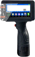 E16 Handheld Tintenstrahldrucker - 25,4 mm Druckhöhe und 600 DPI - Schwarz mit 2 Tintenpatronen - Für Text QR Code Barcode Chargennummer Logo und Etiketten