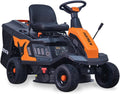 FUXTEC FX RMR66 Aufsitzmäher - 6 PS mit 66 cm Schnittbreite und eStart - 150 l Fangkorb mit verstellbarer Schnitthöhe - Rasentraktor mit Seitenauswurf für große Flächen
