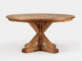 Gartentisch - Akazienholz - 140x140x76 cm - Naturbraun - rustikal