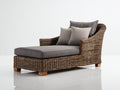 Sonnenliege-Rattan-Teakholz-188 x 76 x 80 cm-Braun-Grau-Modernes Lounge-Design